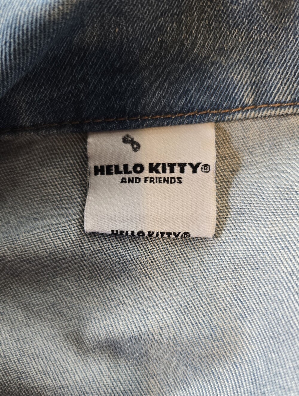 Sanrio Hello Kitty Girls Blue Button Up Jean Jacket 14/16 - Picture 6 of 8